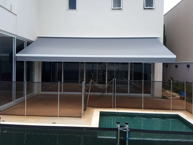 Instalação de toldo articulado residencial em Campinas - Toldos Alianza